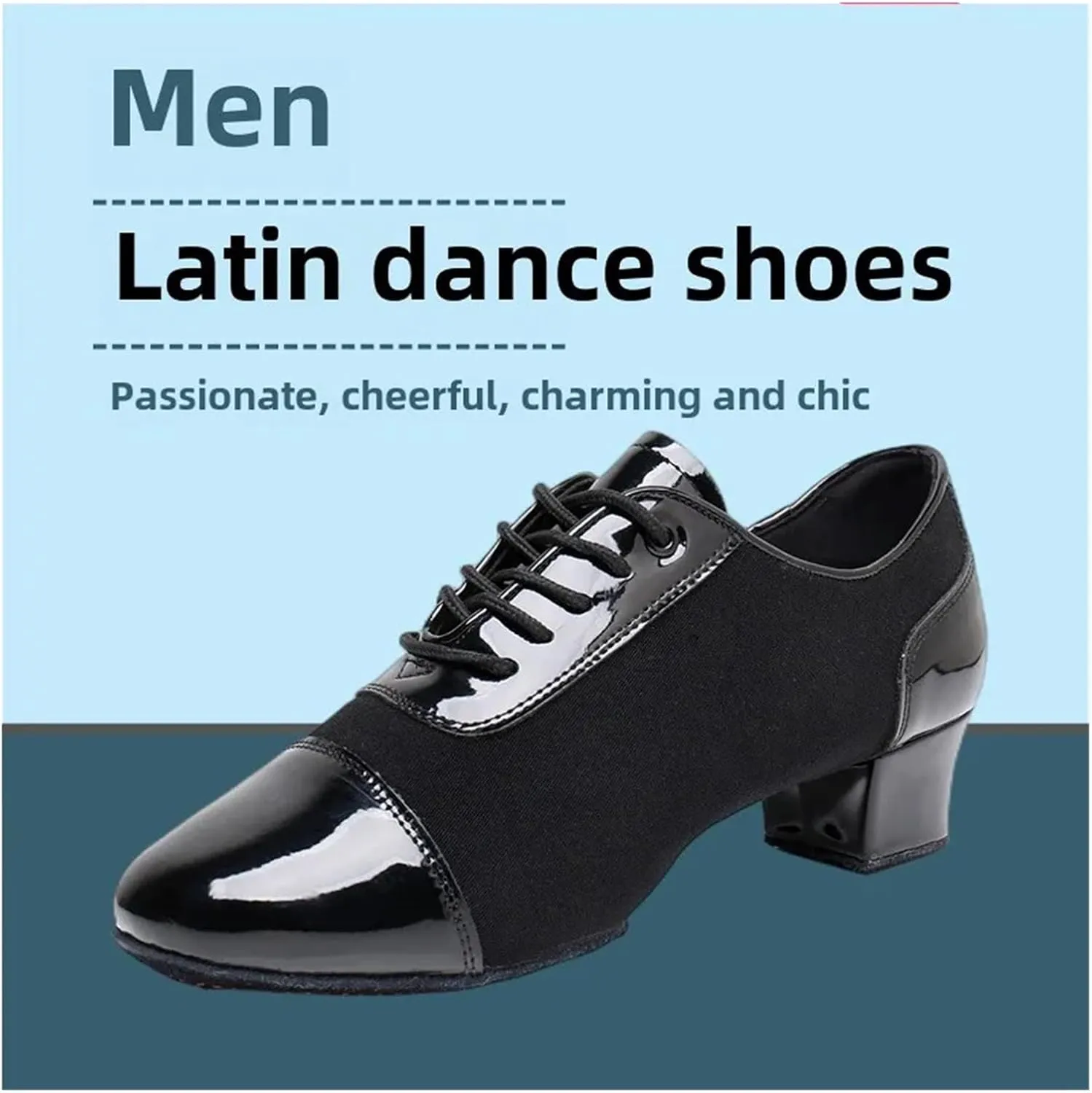 Latin Dance Shoes Men Modern Dance Shoes Men Ballroom Dancing Soft Rubber Sole Suede Sole Optional Large Size Male Jazz Latin Shoes