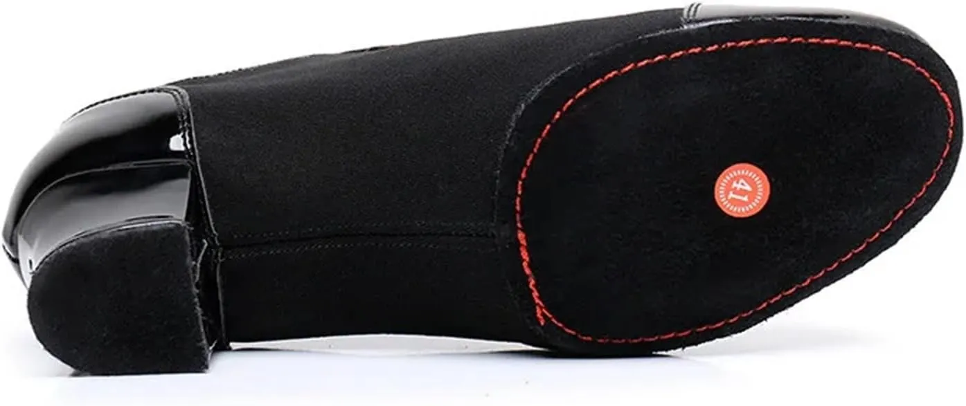 Latin Dance Shoes Men Modern Dance Shoes Men Ballroom Dancing Soft Rubber Sole Suede Sole Optional Large Size Male Jazz Latin Shoes