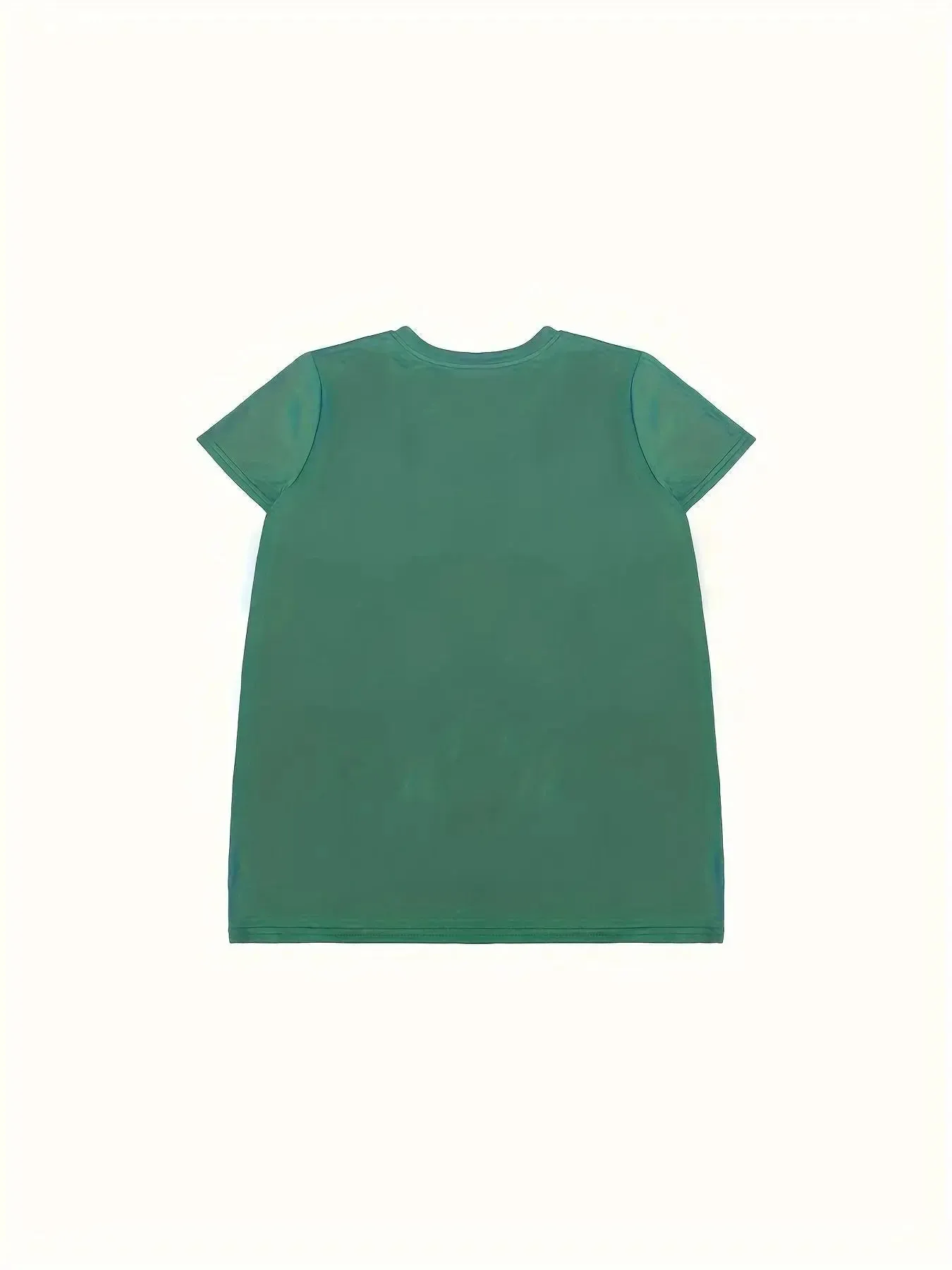 Letter Print Crew Neck T-Shirt, Casual Short Sleeve Women's Clothing
