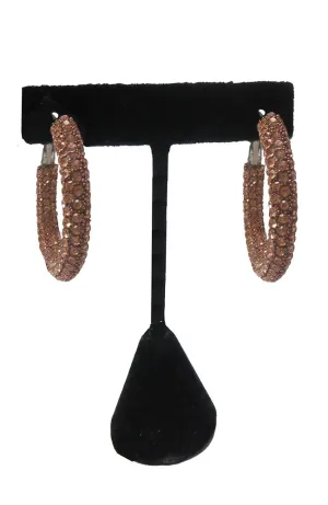 Light Peach Hoop Earrings