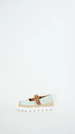 Mary Jane Espadrilles in Mineral Ice