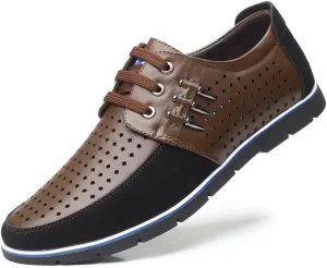 Mens Casual Business Dress Shoes Leather Slip-on Sneakers for Men Walking Office Comfort Outdoor Loafers Fashion Leisure Breathable