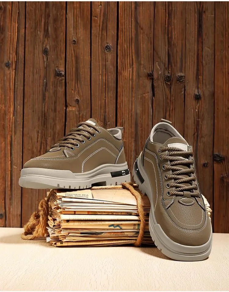 Men's Casual Workout Breathable High-top Outdoor Sneakers Running Shoes Slip on Walking Shoes Non Slip