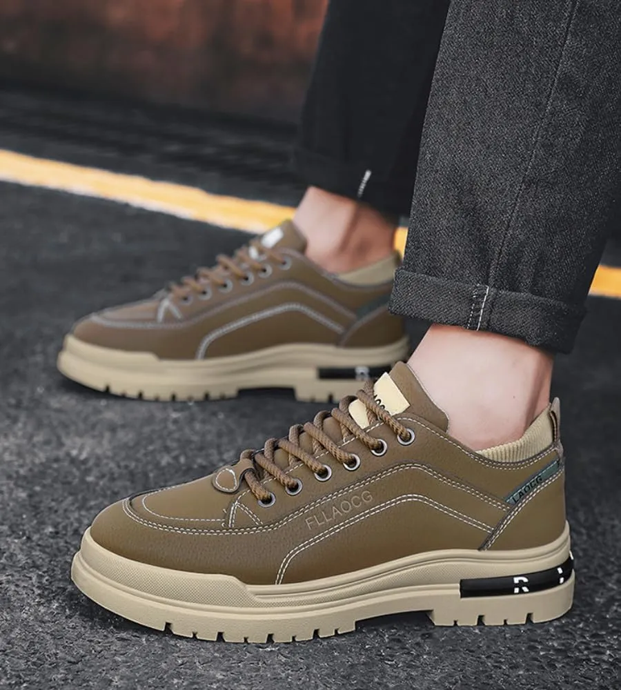 Men's Casual Workout Breathable High-top Outdoor Sneakers Running Shoes Slip on Walking Shoes Non Slip