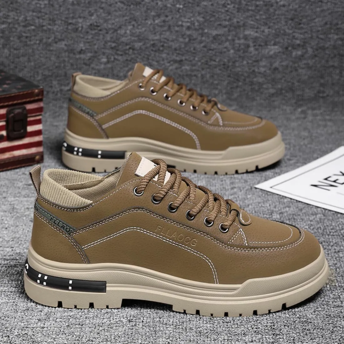Men's Casual Workout Breathable High-top Outdoor Sneakers Running Shoes Slip on Walking Shoes Non Slip