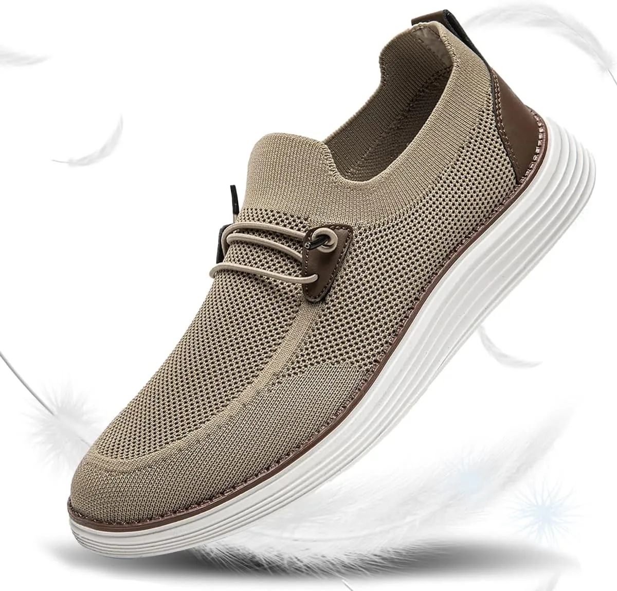 Mens Slip on Loafers Boat Shoes Non Slip Walking Shoes Running Shoes Fashion Sneakers for Men Comfort Lightweight Breathable Casual Office Shoes