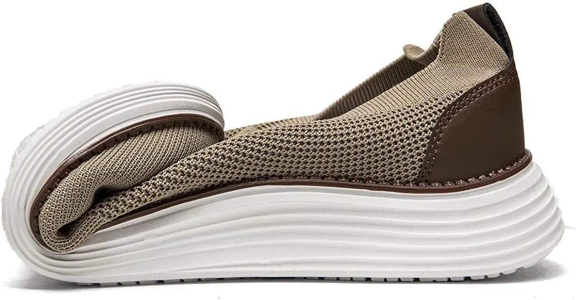 Mens Slip on Loafers Boat Shoes Non Slip Walking Shoes Running Shoes Fashion Sneakers for Men Comfort Lightweight Breathable Casual Office Shoes