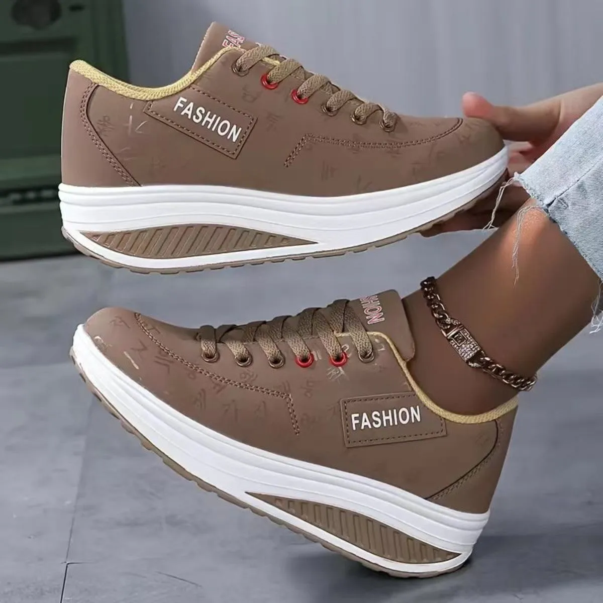 Natania | Stijlvolle Wedge Sneakers voor Dames