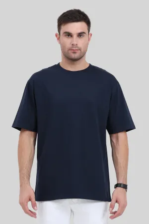 Navy Blue Oversized T-shirt for men