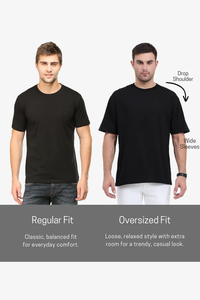 Navy Blue Oversized T-shirt for men