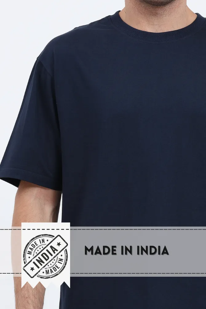 Navy Blue Oversized T-shirt for men