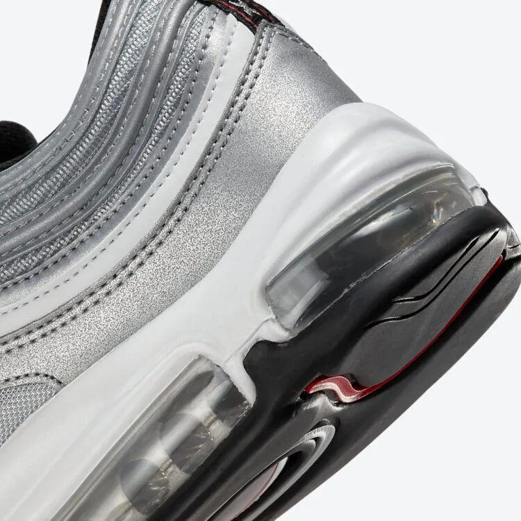 Nike Men's Air Max 97 OG Shoes - Metallic Silver / University Red / Black