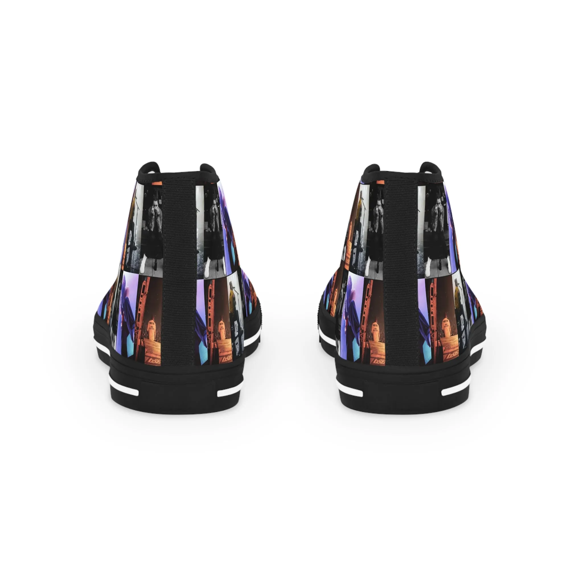 Post Malone On Tour Collage Men's High Top Sneakers
