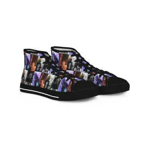 Post Malone On Tour Collage Men's High Top Sneakers