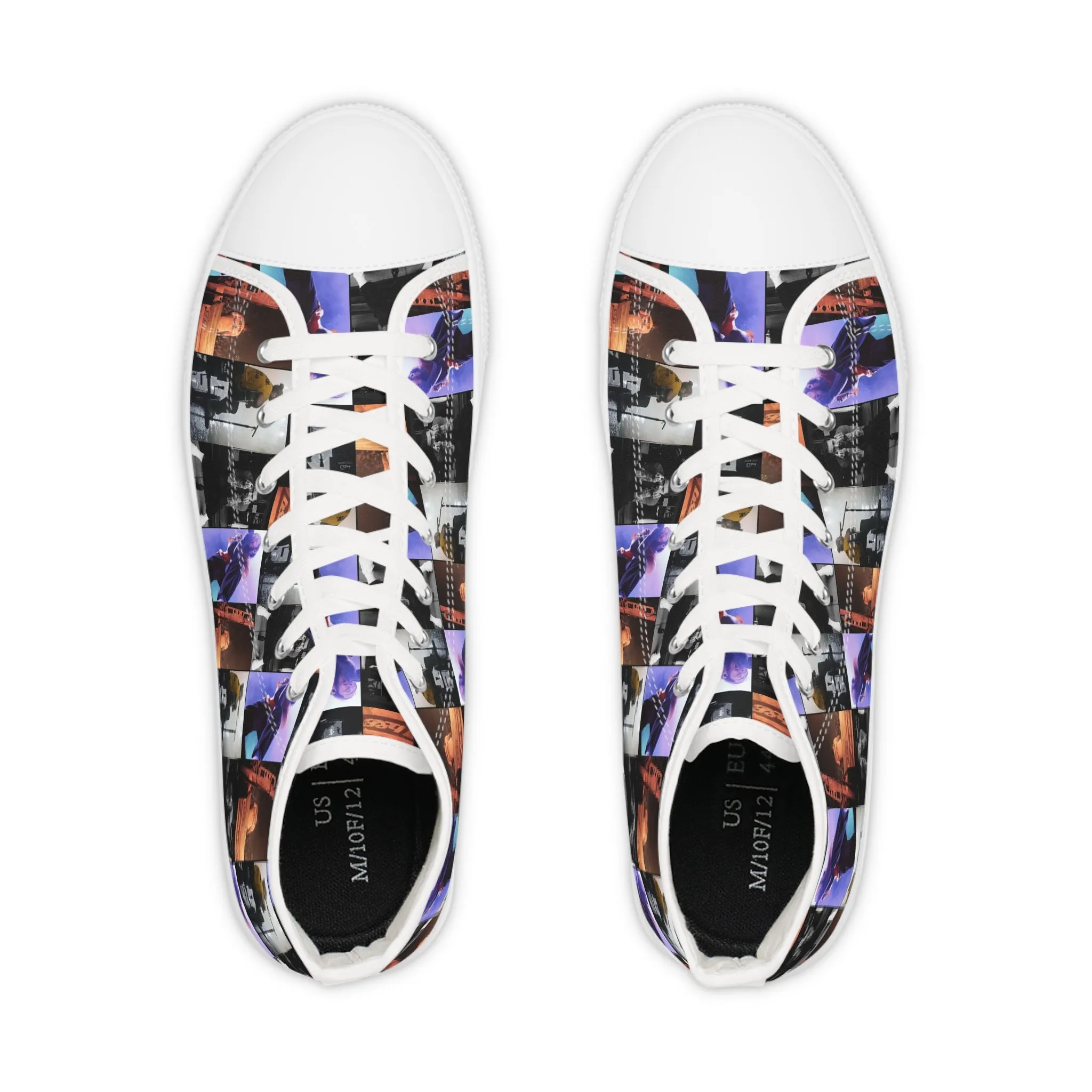 Post Malone On Tour Collage Men's High Top Sneakers