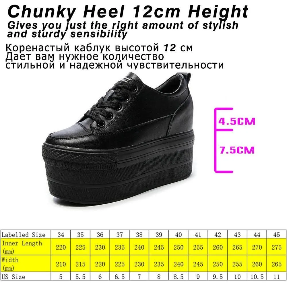 Premium Leather Vulcanized Sneakers for Women – High-Tops
