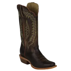 R. Watson Women's 13" Mad Brown Cowhide and Goat Western Boot