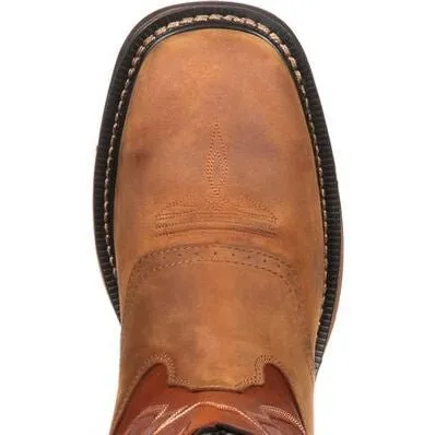 Rocky Men’s Cowboy Boot 11" Pull-On Square Toe
