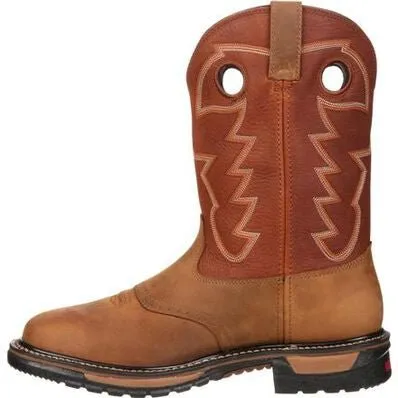 Rocky Men’s Cowboy Boot 11" Pull-On Square Toe