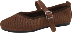 Shoes for Women - Breathable Slip-On Sneakers with Foam - Stylish and Comfortable (7.5 UK Brown)