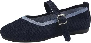 Shoes for Women - Breathable Slip-On Sneakers with Foam - Stylish and Comfortable (7.5 UK DarkNavy)