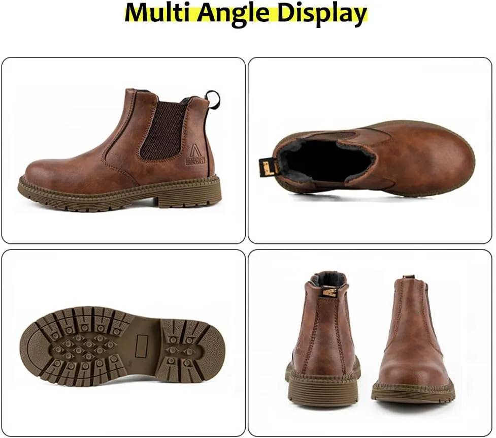 Steel Toe Work Shoes for Men Women Lightweight Comfortable Waterproof Industrial & Construction Safety Boots