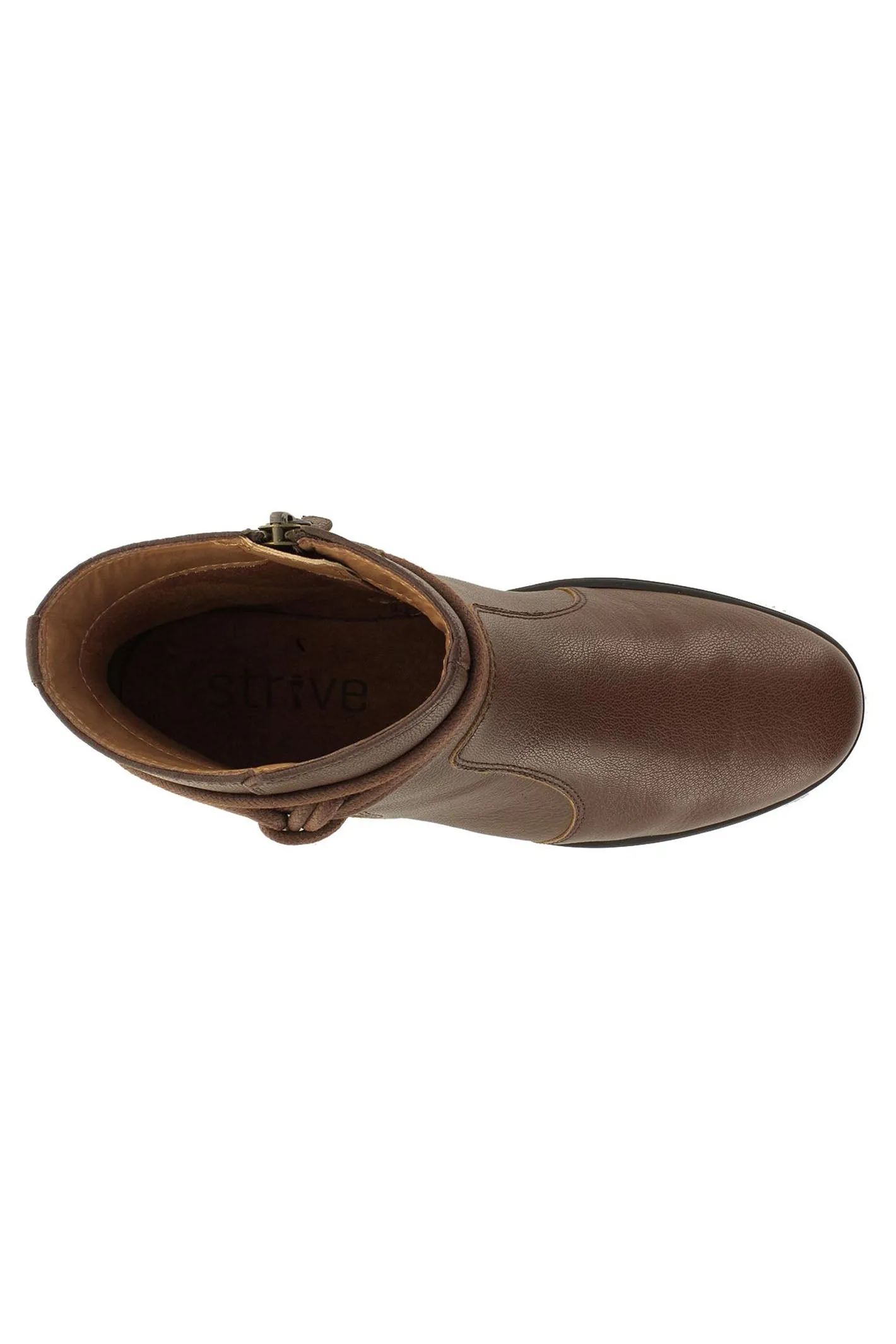 Strive Lambeth Boots Chocolate Brown Leather