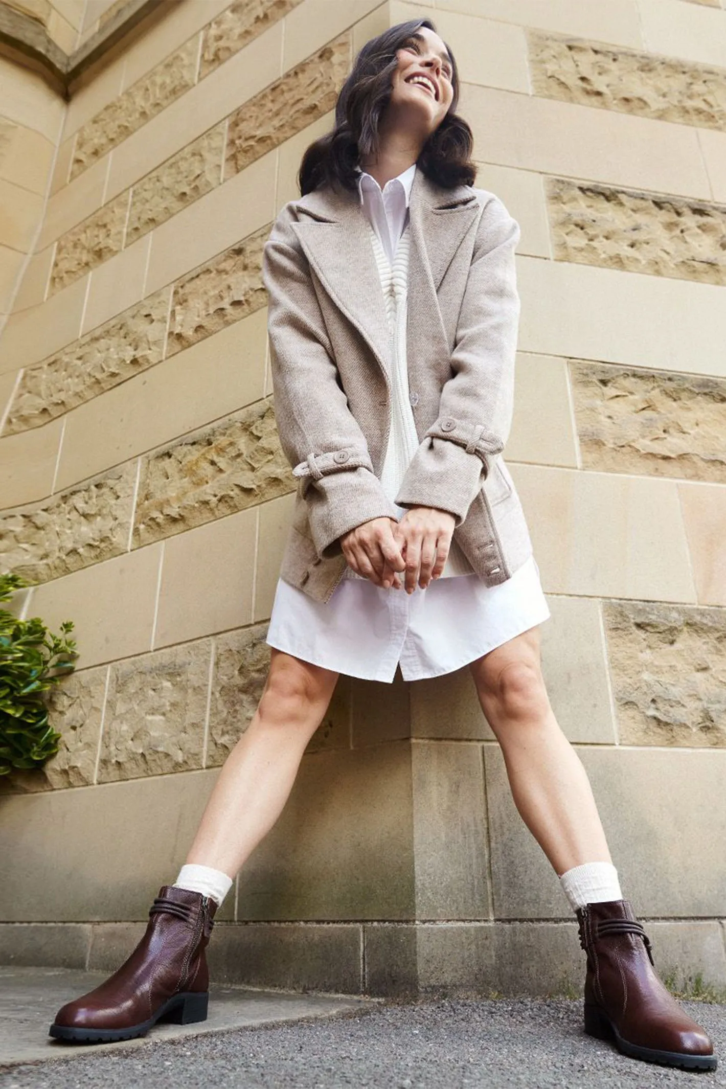 Strive Lambeth Boots Chocolate Brown Leather