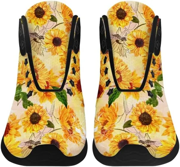 Sunflower Shoes for Men Women High Top Sneakers Casual Shoes Gifts for Girlfriend Boyfriend