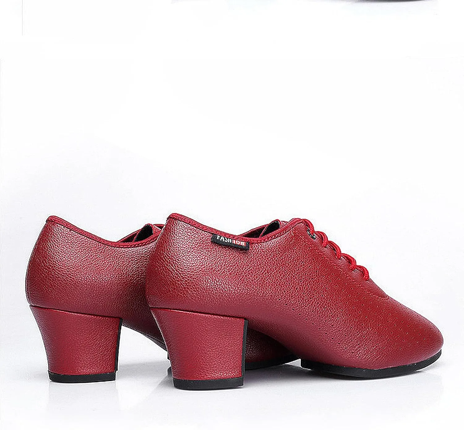 SWDZM Breathable Ballroom Dance Practice Shoes Women Latin Dance Shoes Low Heel Closed Toe