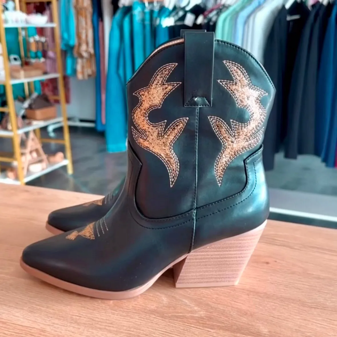 Taylor Glitter Cowboy Boots
