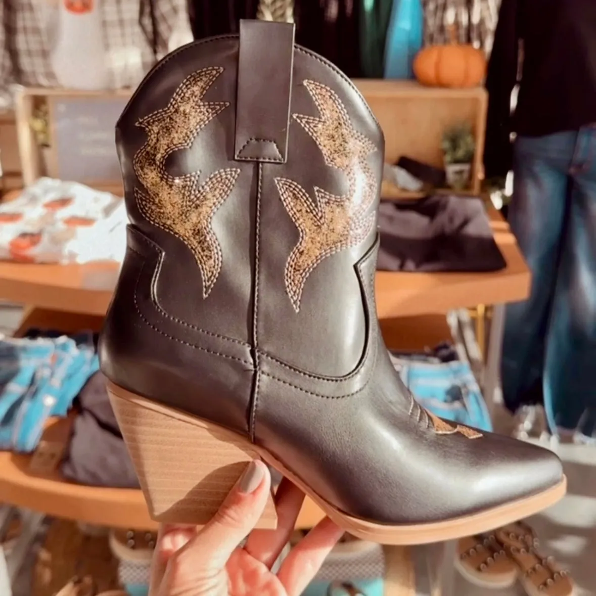 Taylor Glitter Cowboy Boots