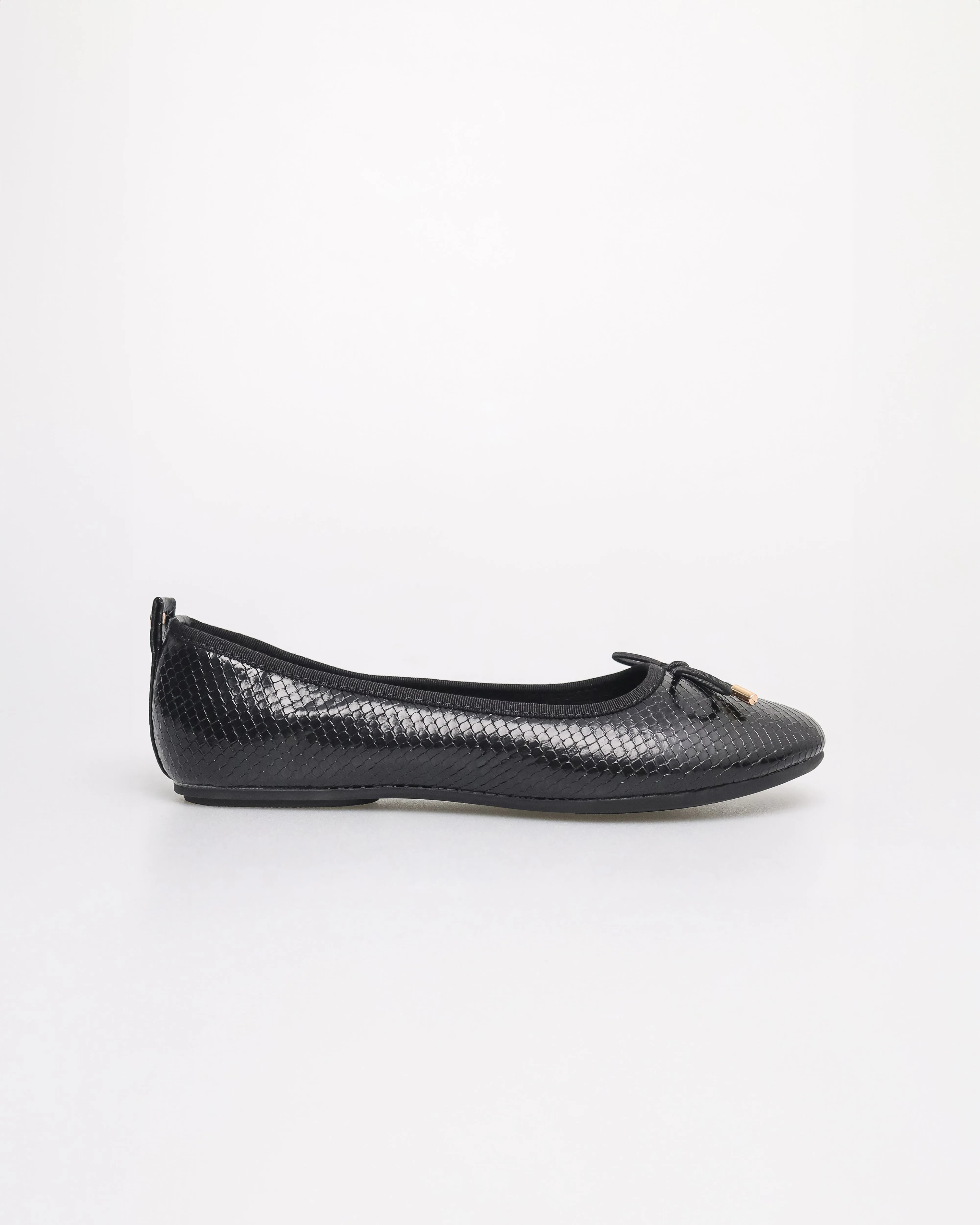 Tomaz NN375 Ladies Bow Flats (Black)