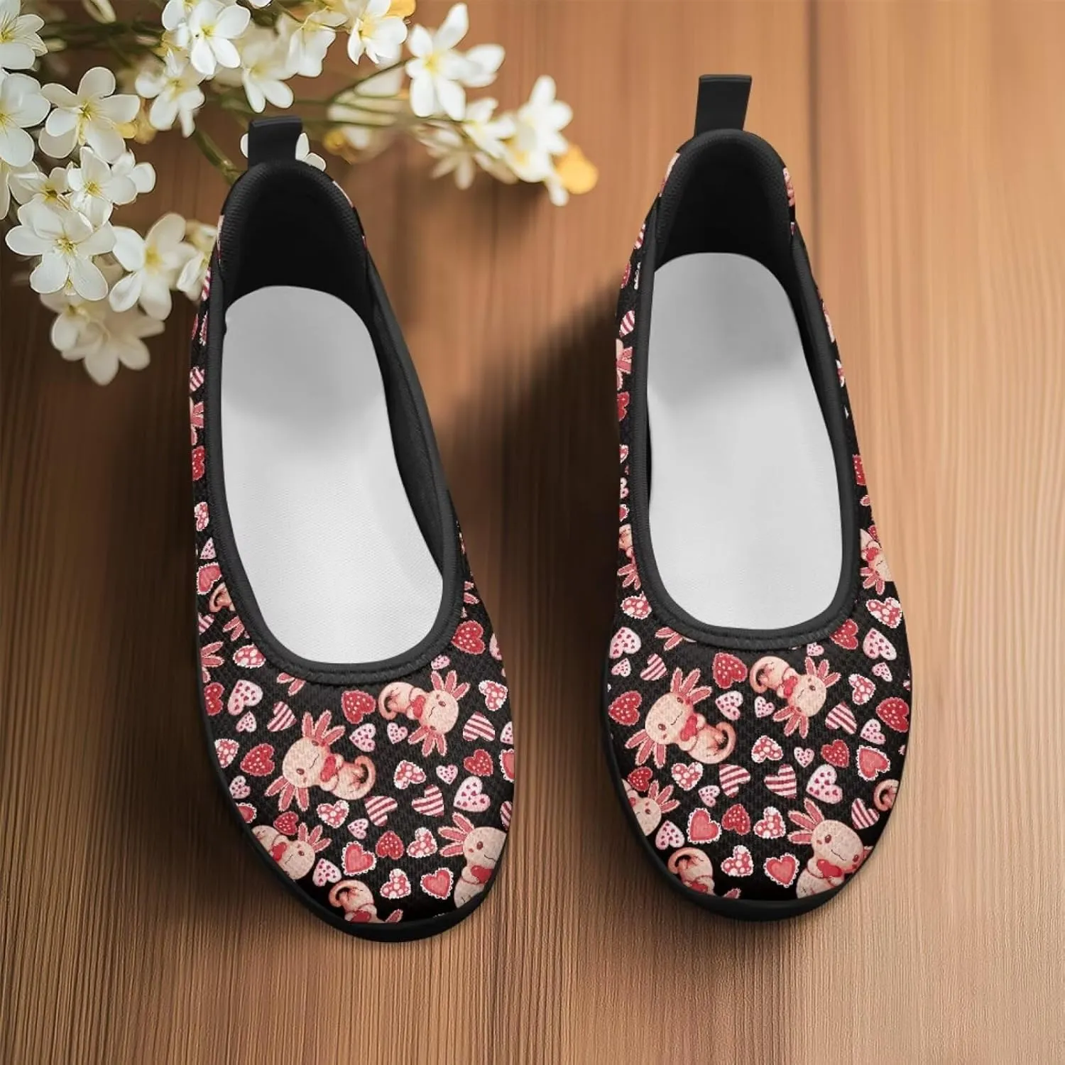 UNICEU Women Casual Slip On Shoes Breathable Fashion Non-Slip Loafers Lightweight Low Top Comfort Walking Sneakers