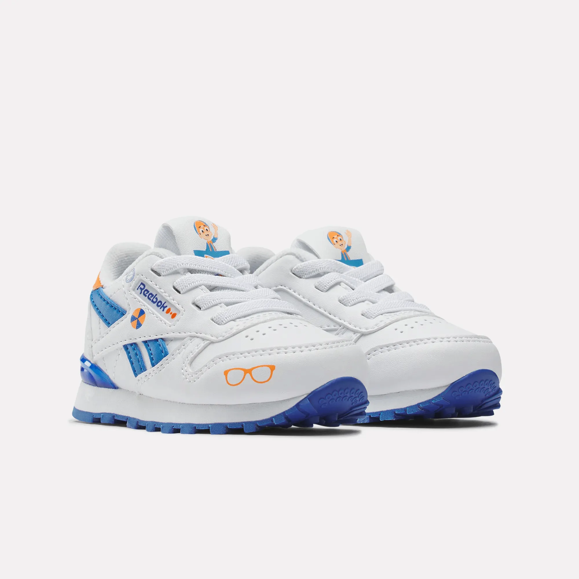 Unisex Reebok x Blippi Classic Leather Step 'N' Flash Shoes - Toddler