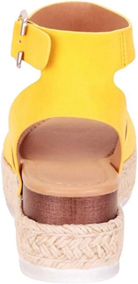 Wedge Sandals for Women Comfortable 2025 Dressy Platform Espadrilles Casual Ankle Strap Sandals Summer Beach Shoes