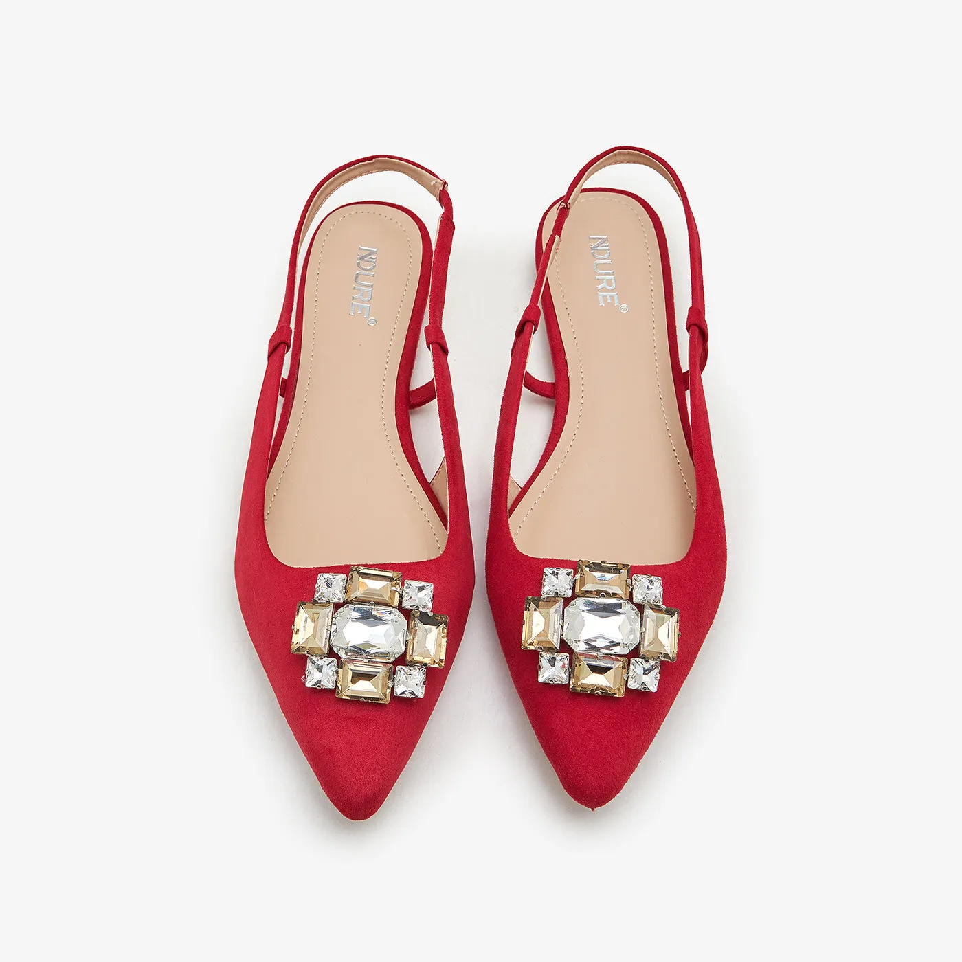 Women's Embellished Sling Back