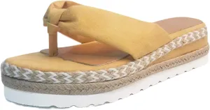 Womens Espadrilles Wedge Sandals Dressy Comfortable Orthopedic Sandal Platform Thong Flip Flops Summer Casual Walking Slip On Flats Slippers Beach Shoes