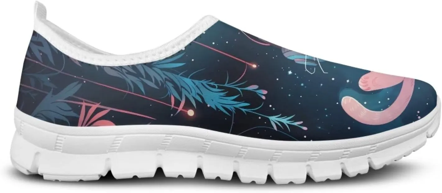 Womens Loafers Stylish Slip On Low Tops Fitness Non Slip Gym Sneakers Comfort Casual Lightweight Walking Shoes for Workout Dressy