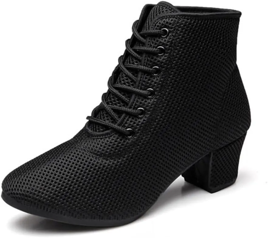 Women's Practice Dancing Shoes, Breathable Jazz Boots Non-Slip Comfortable Practice Ballroom Shoes for Femlae