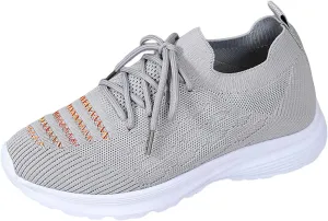 Women's Sneaker : Stylish, Lightweight, and Breathable Footwear for (5 UK Gray)