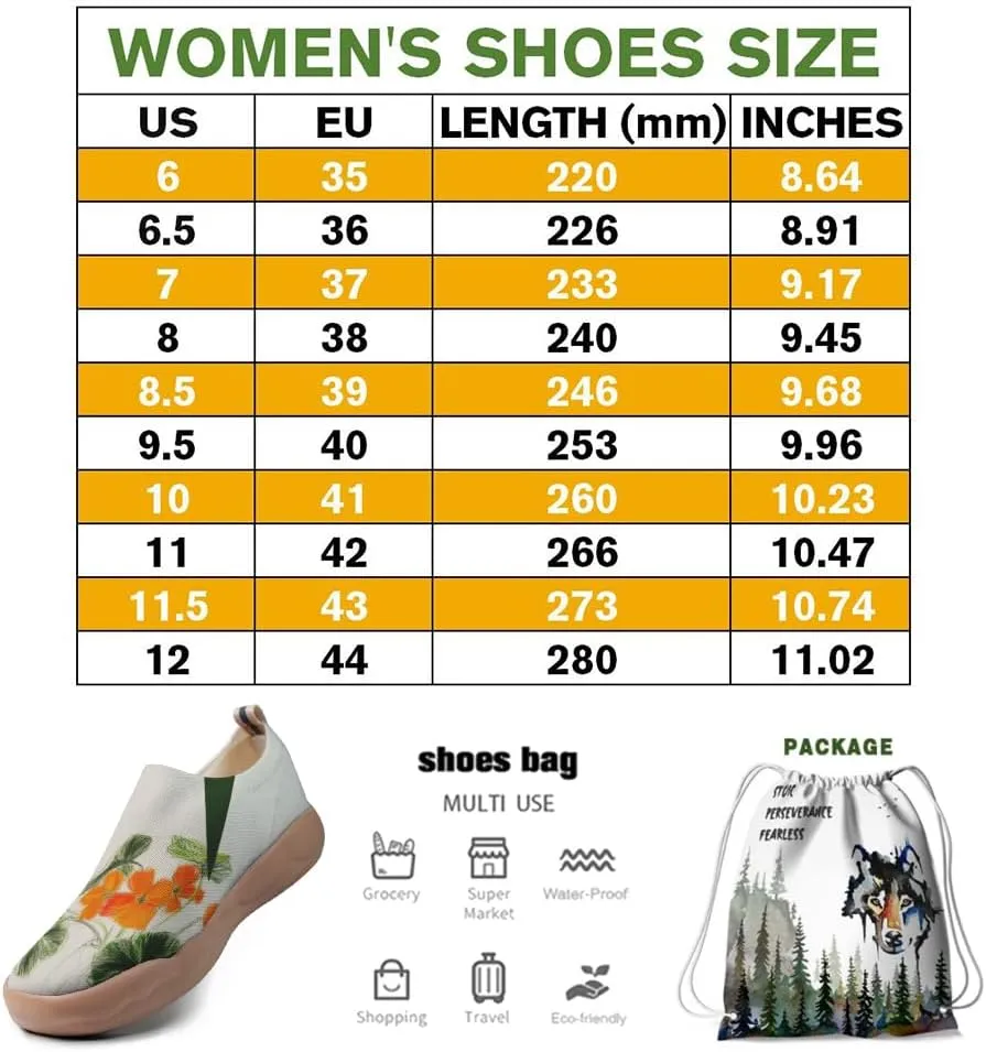 Women's Vibrant Flowers Slip On Summer Loafers Breathable Colorful Stylish Knit Footwear Lightweight Machine Washable Comfort Shoes